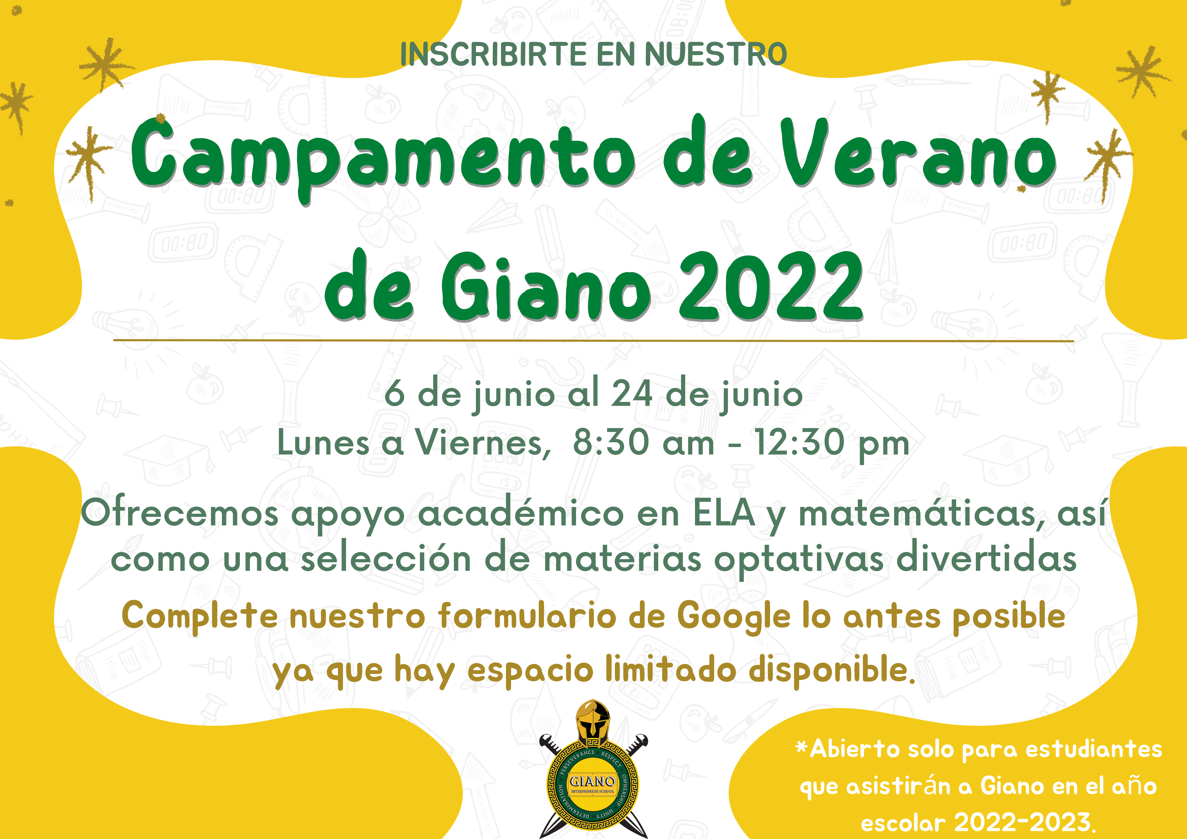 SPANISH Summer Camp Info